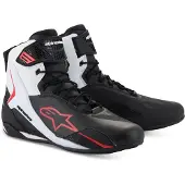 Alpinestars Faster 4, chaussures ,Noir/Blanc/Rouge ,12.5 US