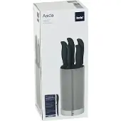 kela Set de couteaux de cuisine 5 pcs dans un support Acid grey KL-11288