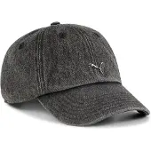 Puma Hommes, Casquette, WARDROBE ESS METAL Casquette de papa, Noir, (M)