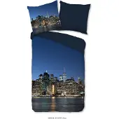 Muller Textil NY City (Parure de lit, 135 x 200 cm, 80 x 80 cm)