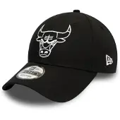 New Era Nba Chicago Bulls Essential Outline 9forty Cap Noir