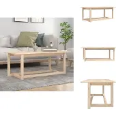 vidaXL Table basse 110x55x45 cm pin massif - Tables basses