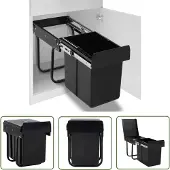 The Living Store Collecteur de déchets Soft-Close 20 L