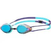 Arena Tracks Mirror Swimming Goggles Bleu