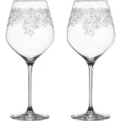Spiegelau 4192260 ARABESQUE BURGUNDER SET/2, Couleur:Transparent