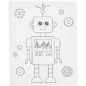 Creativ Company Toile Painter avec impression Robot - 24x30cm