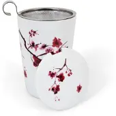 Eigenart Tasse En Porcelaine À Double Paroi Avec Infuseur - Blossom