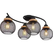 Globo Lighting Lampe de plafond Pablo Maille noire