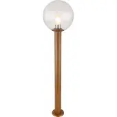Globo Lampe d'extérieur en aluminium moulé sous pression aspect bois, 1x E27 LED