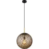 Globo Lighting Lampe à suspendre métal noir mat, 1x E27 LED