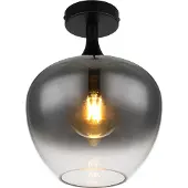 Globo Lighting Plafonnier noir Maxy simple Ø 24cm