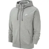 Nike Veste de survêtement 'Club' gris clair / blanc