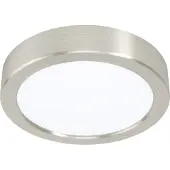 Eglo Fueva 5, 1 ampoule(s), LED, IP20, acier satiné, blanc