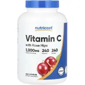 Nutricost , Vitamine C avec Églantier, 1 000 mg, 240 Gélules