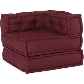 vidaXL Canapé modulaire marron 70x70x54 tissu