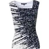 KOROSHI Haut bleu-gris / noir / blanc