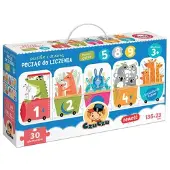 Czuczu Puzzle z dziurk Pocig do liczenia 3+