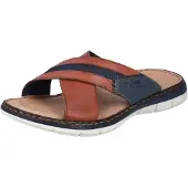 Rieker Mule bleu foncé / marron
