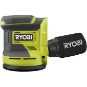 Ryobi - Ponceuse excentrique 18V ONE+ - oscillation 2,4 mm - patin diam. 125 mm - 22 000 osc/min - Livrée avec 3 abrasifs - RROS18-0