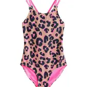 Next Maillot de bain camel / marine / pitaya / poudre