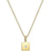 Elli DIAMONDS Chaîne 'Viereck' or