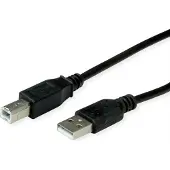 Roline Câble RM USB 2.0, type A-B, noir, 0,8 m