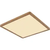 Globo Lighting Plafonnier plastique aspect bois, LED
