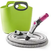 GF Tuyau Extensible Aquapop 30m Lime Tuyau D'arrosage Extensible Avec Rangement Intégré - Edm