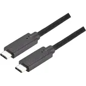 Bachmann Câble de connexion USB-C 3.1 Gen2, PD 100W, USB-C vers USB-C 1m noir