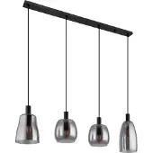 Globo Lighting Lampe à suspendre métal noir mat, 4x E14