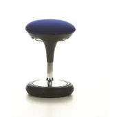 Topstar Siège wellness / Tabouret SITNESS 20, tissu bleu, chromé