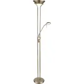 Globo Plafonnier métal laiton vieilli, LED
