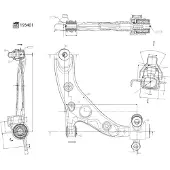 FEBI BILSTEIN Bras de suspension 193401 essieu avant