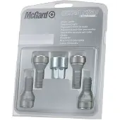 McGard Vis coniques , lot de 4, pour une sécurité maximale, avec revêtement anti-vol rouge