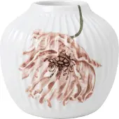 Kähler Hammershi Poppy-h13.5 Cm Ceramic Vase Blanc