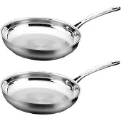 Scanpan Set de poêles à frire Impact ø 20 + 28cm, Poêle + casserole, Argent