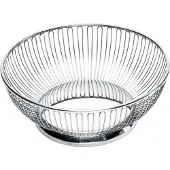 Alessi - Corbeille fruits en fil m tallique, centre de table, en acier inoxydable 18/10 poli, 24 cm, argent