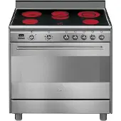 Smeg Piano de cuisson vitrocéramique SCD91CMX9