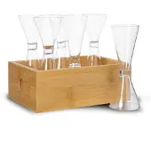 Sagaform Verre à liqueur 6 pcs. en boîte, Verres à cocktail, Marron