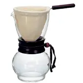 Hario Drippery szklana do kawy DPW-3 (kolor transparentny), Cafetière, Transparent