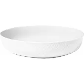 Lyngby Porcelæn Rhombe White 28.5 Cm Bowl Set Blanc