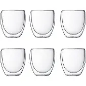Bodum PAVINA Lot de 6 verres thermiques à double paroi - 250 ml