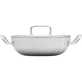 Heirol 26 cm Triply Frying Pan, 3.4 L, Poêle + casserole, Argent
