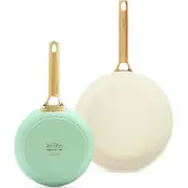 Greenpan Lot de 2 poêles Padova Reserve (20 cm + 26 cm), lavables au lave-vaisselle, revêtement antiadhésif