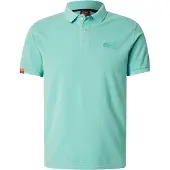 Superdry pour homme. M1110439A Polo vert Destroy vintage (M), Casuel, Coton, Manche courte
