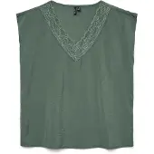 Vero Moda Haut 'VMSAFA' vert foncé