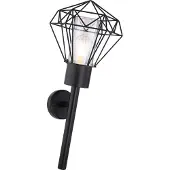Globo Lighting lampe d'extérieur acier inoxydable noir, 1x E27 LED
