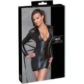Cottelli Bondage - Robe effet brillant avec liens - noir - M