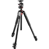 Manfrotto Aluminium 055xpro As Tripod Kit With Ball Head Argenté