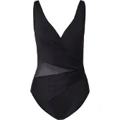 Hunkemoller Maillot de bain modelant 'Shell Mesh' noir
